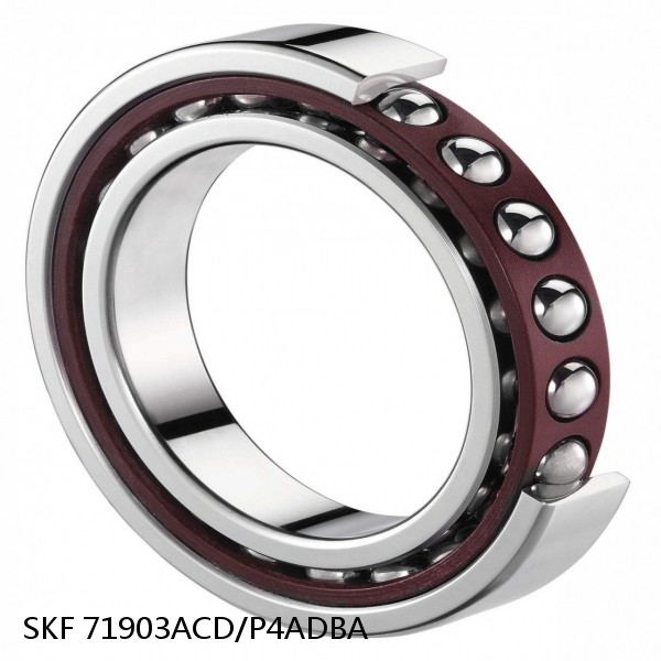 71903ACD/P4ADBA SKF Super Precision,Super Precision Bearings,Super Precision Angular Contact,71900 Series,25 Degree Contact Angle